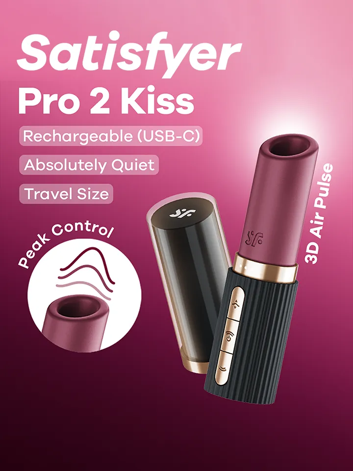 Satisfyer Pro 2 Kiss Air Pulse Vibrator Lufttrycksvibrator