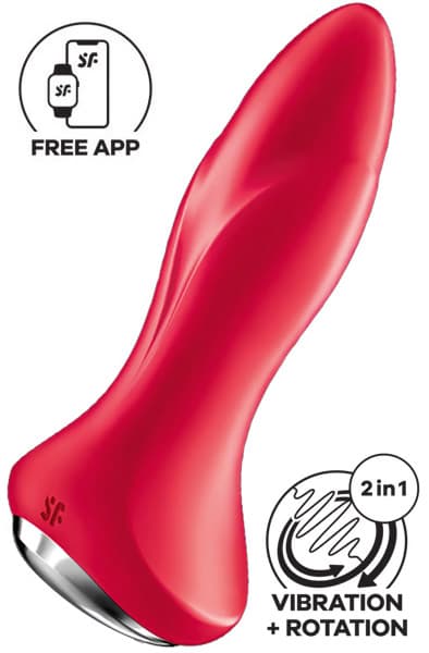 Satisfyer Rotator Plug 1+ Anal Vibrator Red