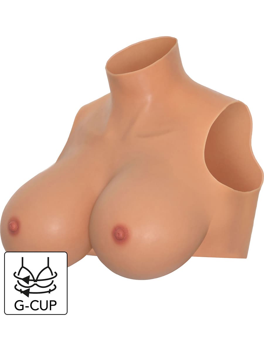 Hidden Desire: Alter Ego, Wearable G-Cup Breasts Top with High Neck