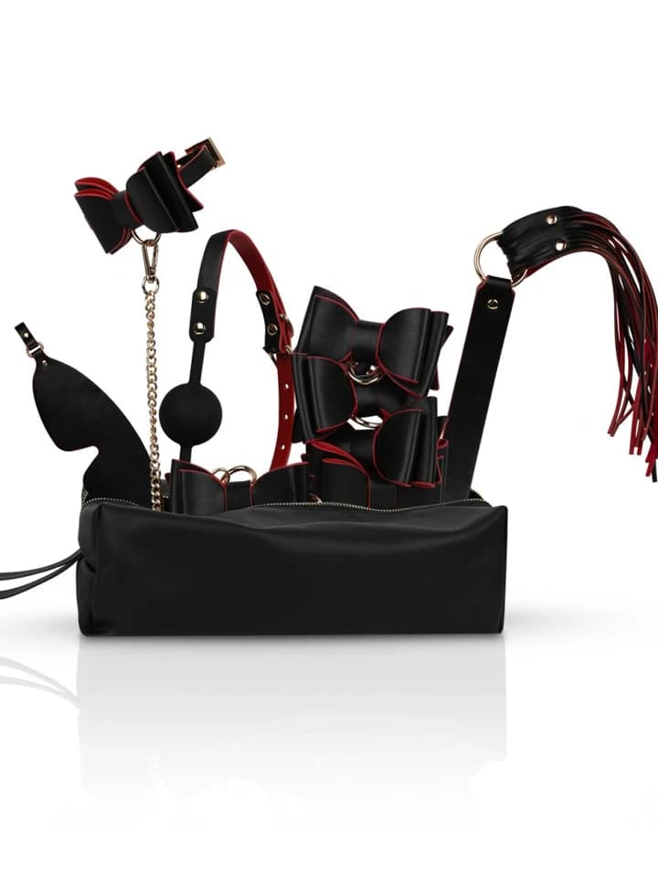 Crimson & Ebony 8-pcs Luxury Bondage Set