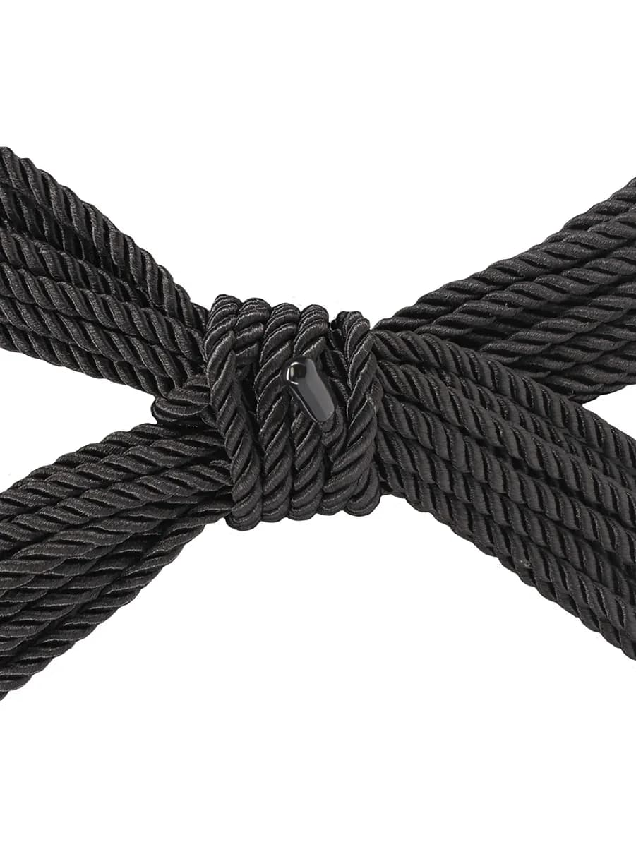 Ouch!: Polyester Bondage Rope, 10m, svart