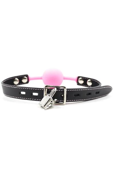 Lockable Ball Gag Pink