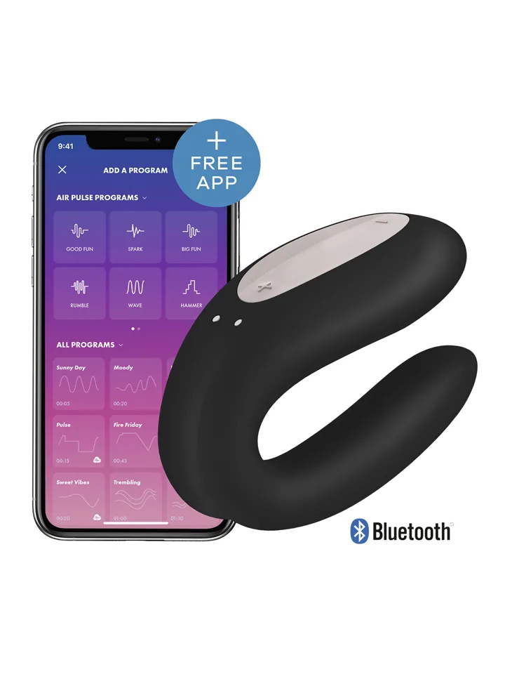 Satisfyer Double Joy Connect App Black