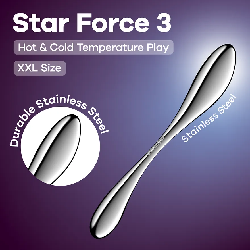 Satisfyer: Star Force 3, Steel Dildo
