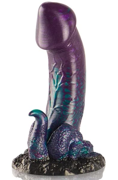 Epic Cybersilicock: Basilisk Double Scaly Dildo, small