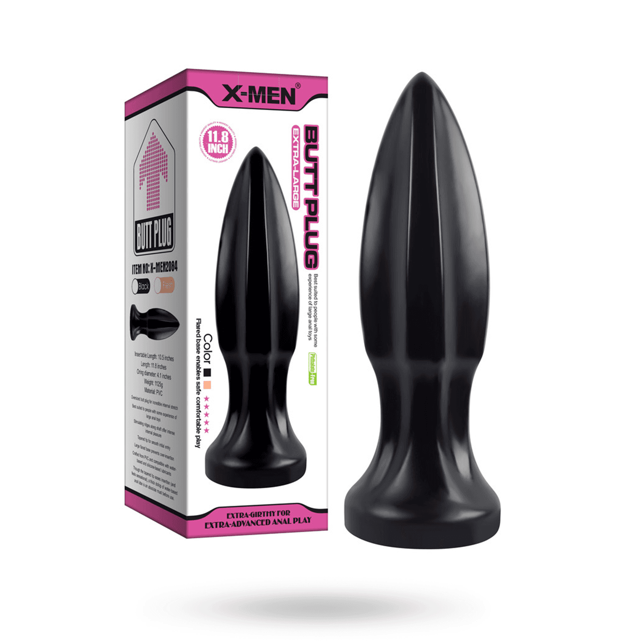 X-Men Butt Plug Black 30 cm