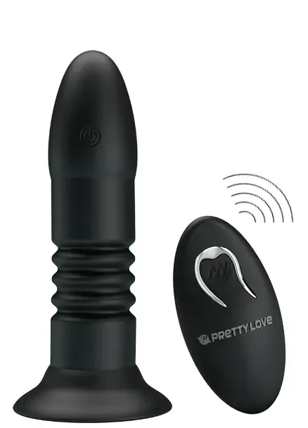 Anal Plug With 4 Vibration & 4 Thrusting Modes
