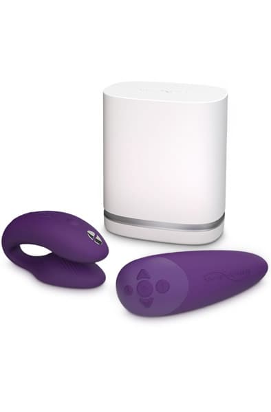 Chorus Purple - Parvibrator med tryckänslig fjärrkontroll