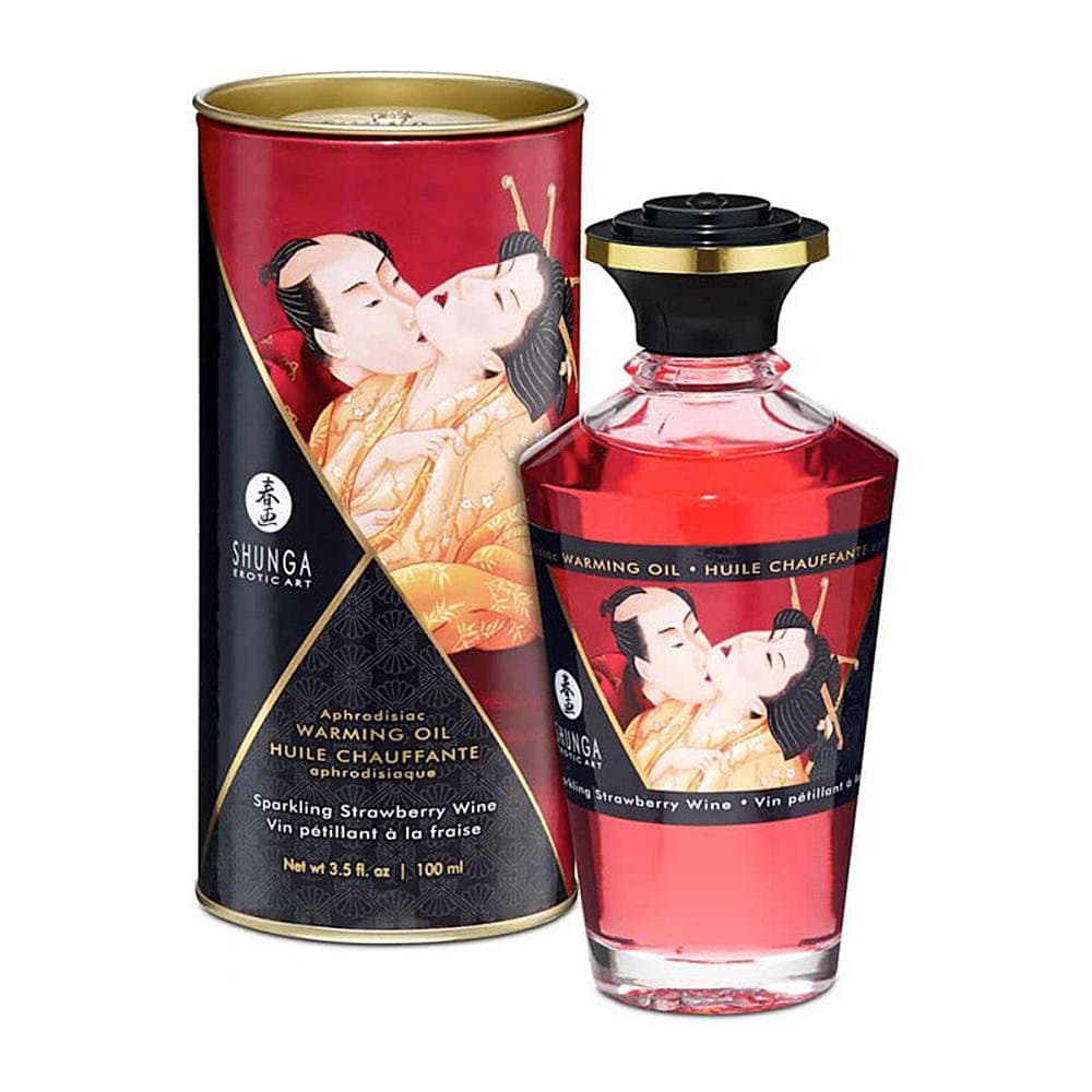 Aphrodisiac Sparkling Strawberry Wine - Värmande Olja 100ml