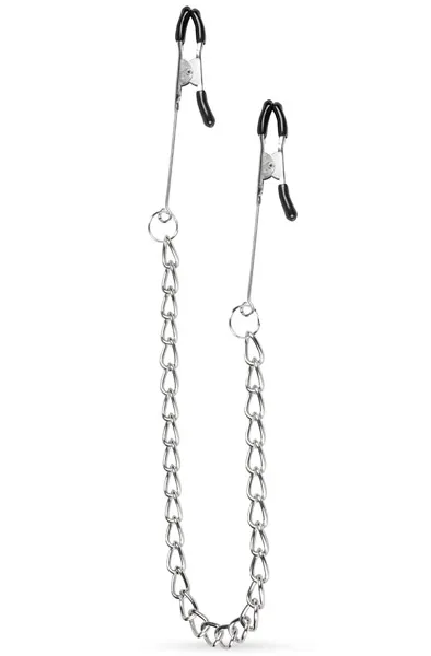 Long Nipple Clamps With Chain Bröstklämmor med kedja