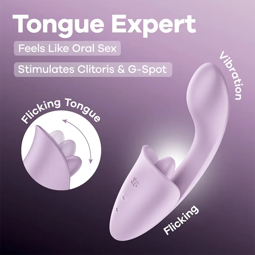 Satisfyer Tongue Expert Clitoral & G-Spot Stimulator