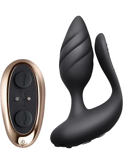 Rocks Off Cocktail Remote Control Plug Black Parvibrator