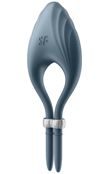 SATISFYER DUELIST RING VIBRATOR - MÖRKBLÅ