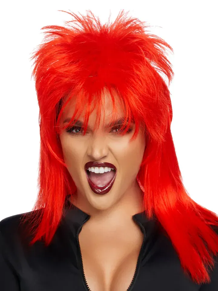 Leg Avenue Unisex Rockstar Wig Red