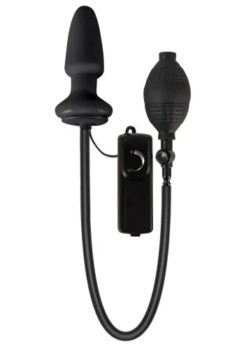 SevenCreations: Fanny Hill's Inflatable and Vibrating Butt Plug, svart