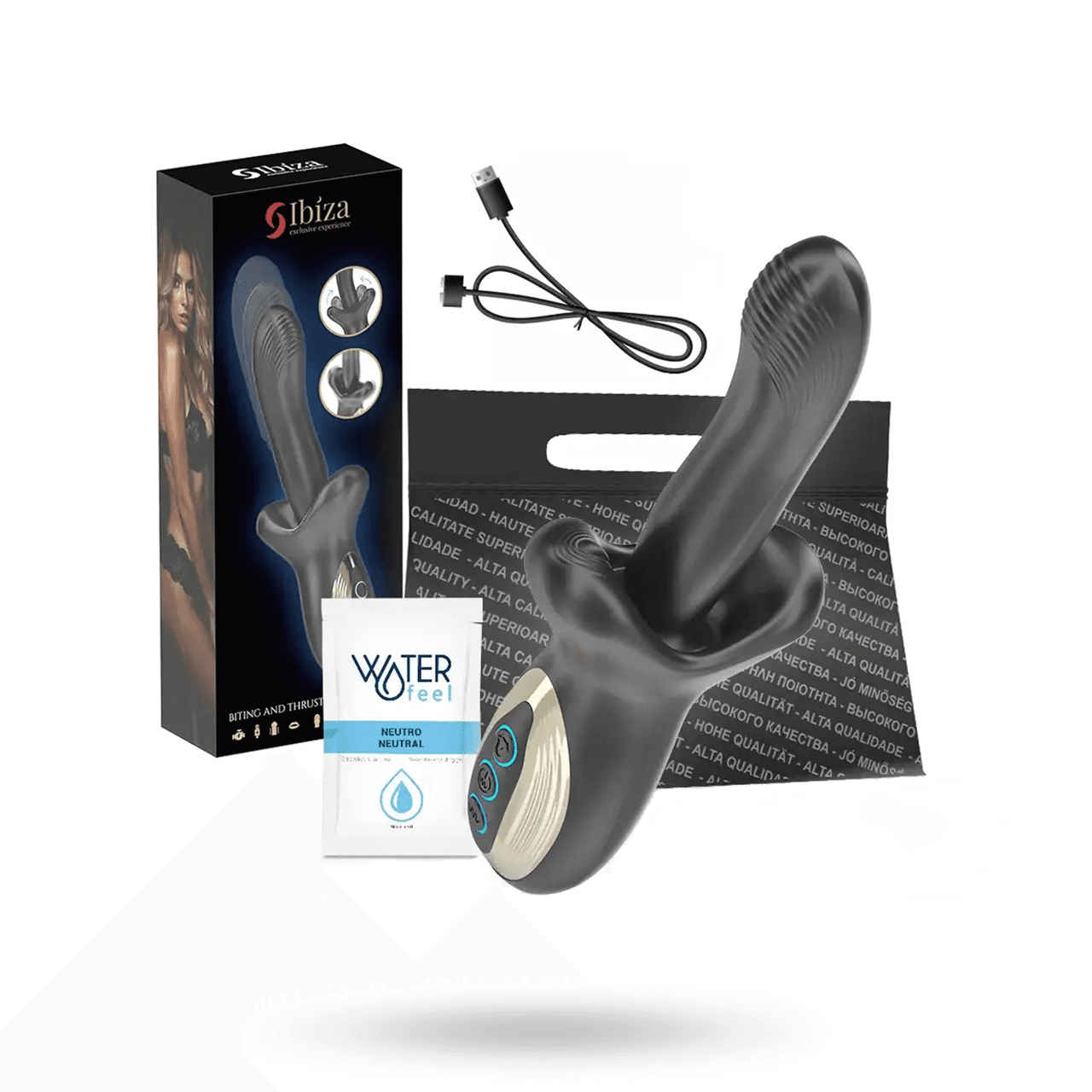 Powerful Vibrator With Thrusting & Biting Effect