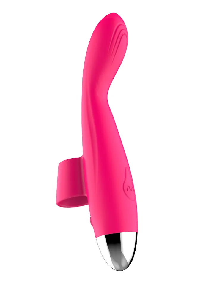 Pink Vibrating Finger Massager
