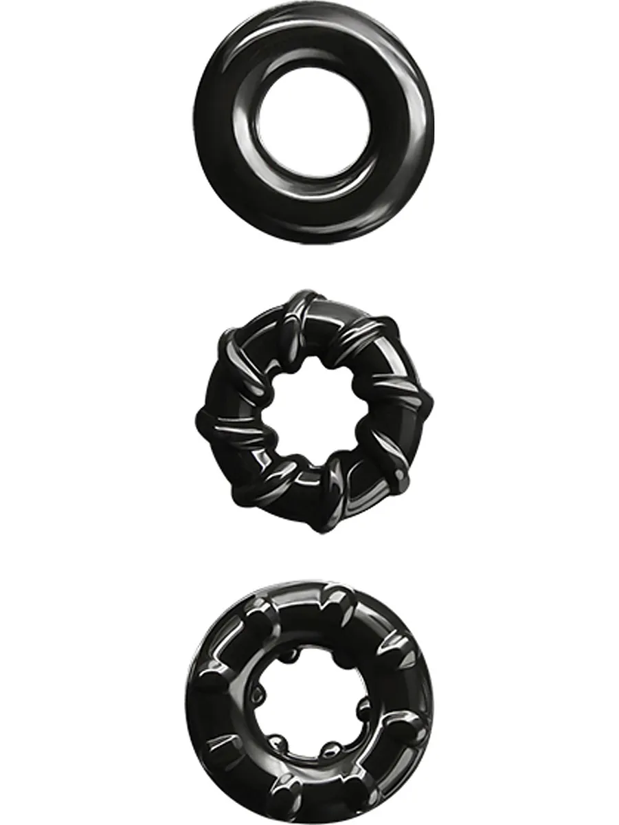 NS Novelties Renegade Dyno Rings Black Penisringar paket
