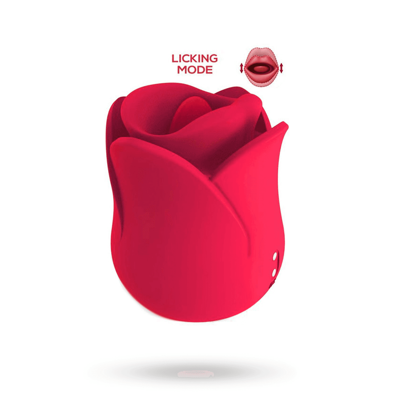 Meryl Rose Shaped Vibe Stimulator With Tongue