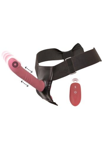 Strap-On Set, Harness with Thrusting Vibrator