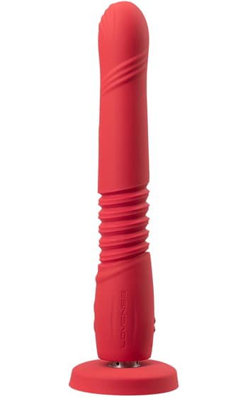 GRAVITY THRUSTING DILDO - röd