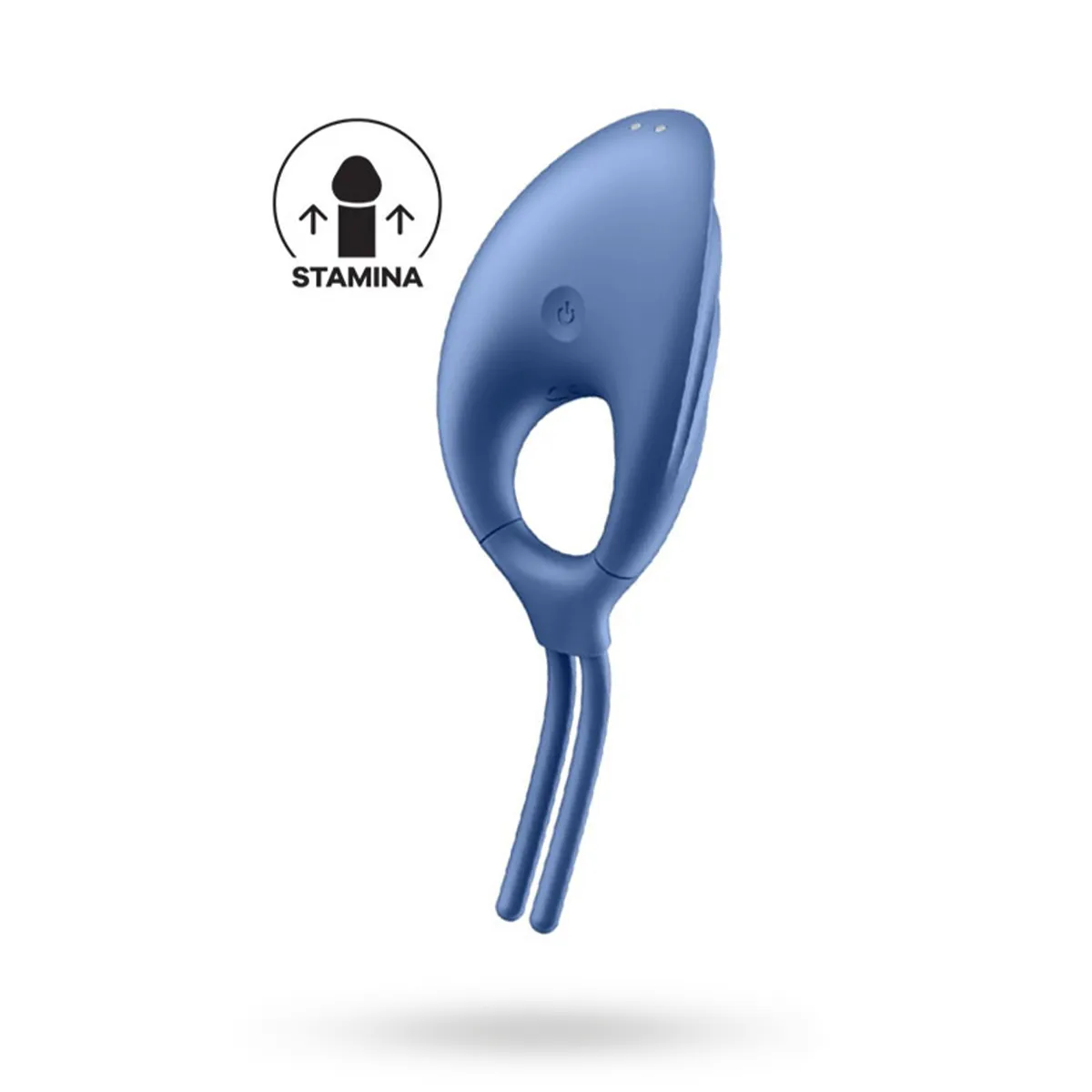 Satisfyer Swordsman Vibrating Cock Ring Blue Penisring med vibrator