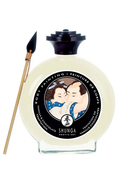 Shunga Erotic Art Bodypaint White Chocolate Vanilla 100ml Kroppsfärg