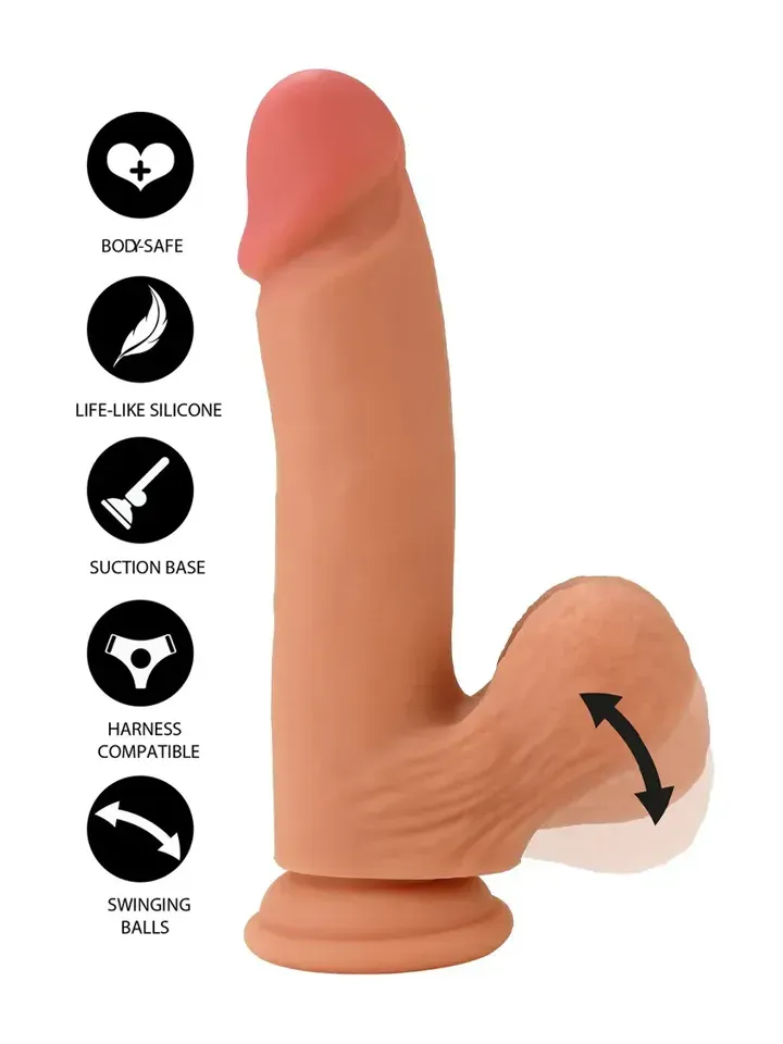 Realistic Dildo Liquid Silicone 21 cm