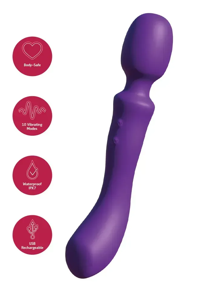 Dual-Sided Massaging Vibrating Wand
