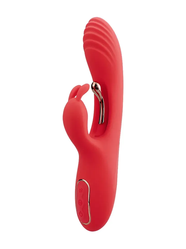 Red & Gold Flapping Rabbit Red Rabbitvibrator