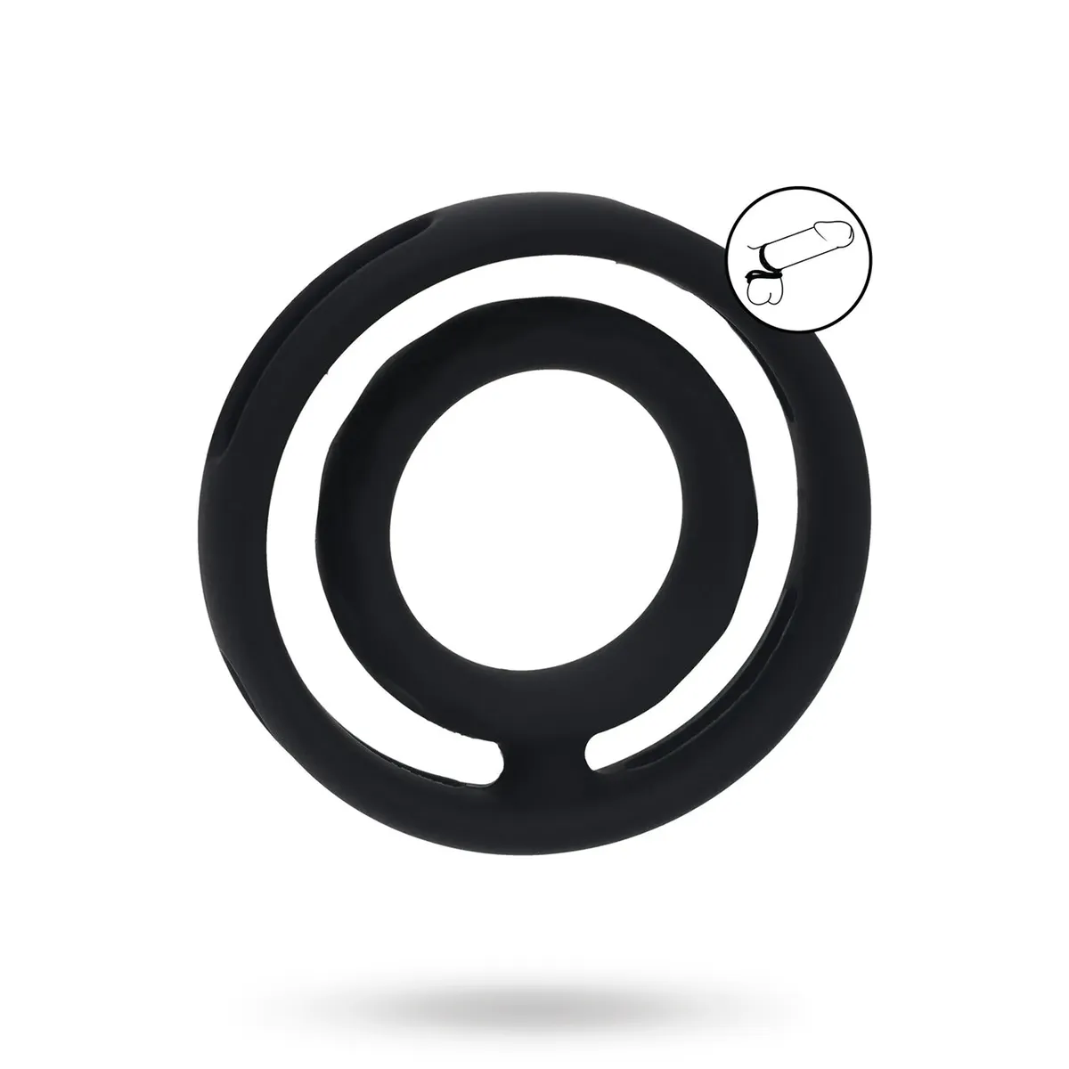 Grooved Cock & Ball Ring