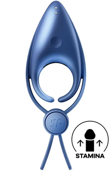 Satisfyer Sniper Vibrating Cock Ring Blue Penisring med vibrator