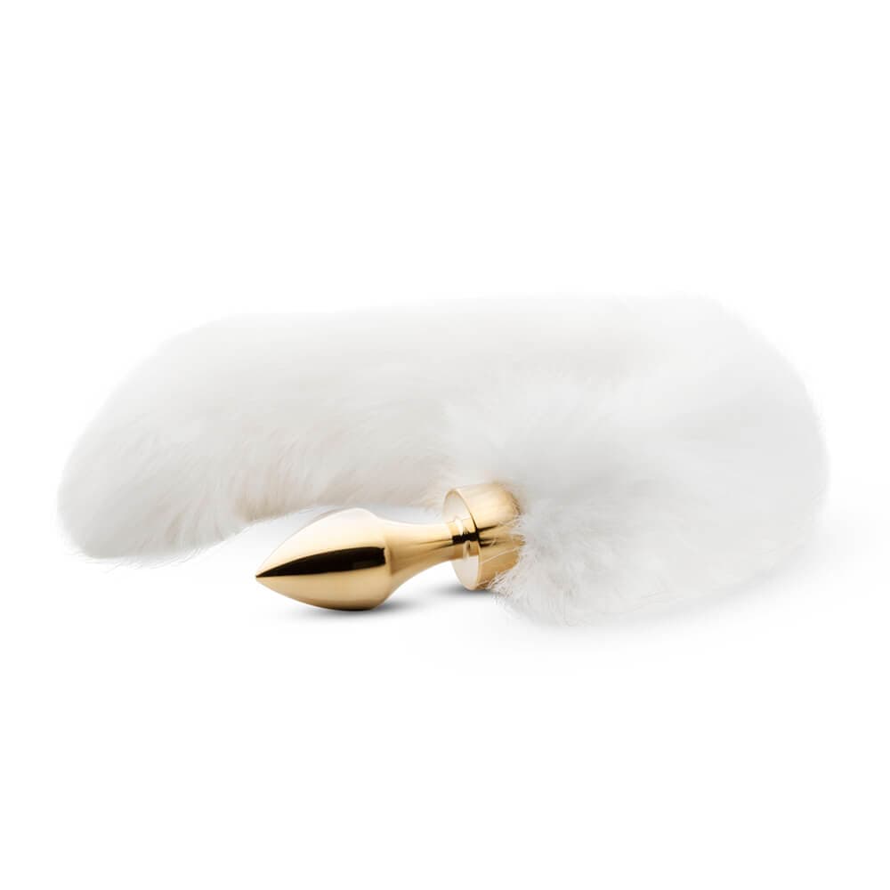 Easytoys Fox Tail Plug Gold/White