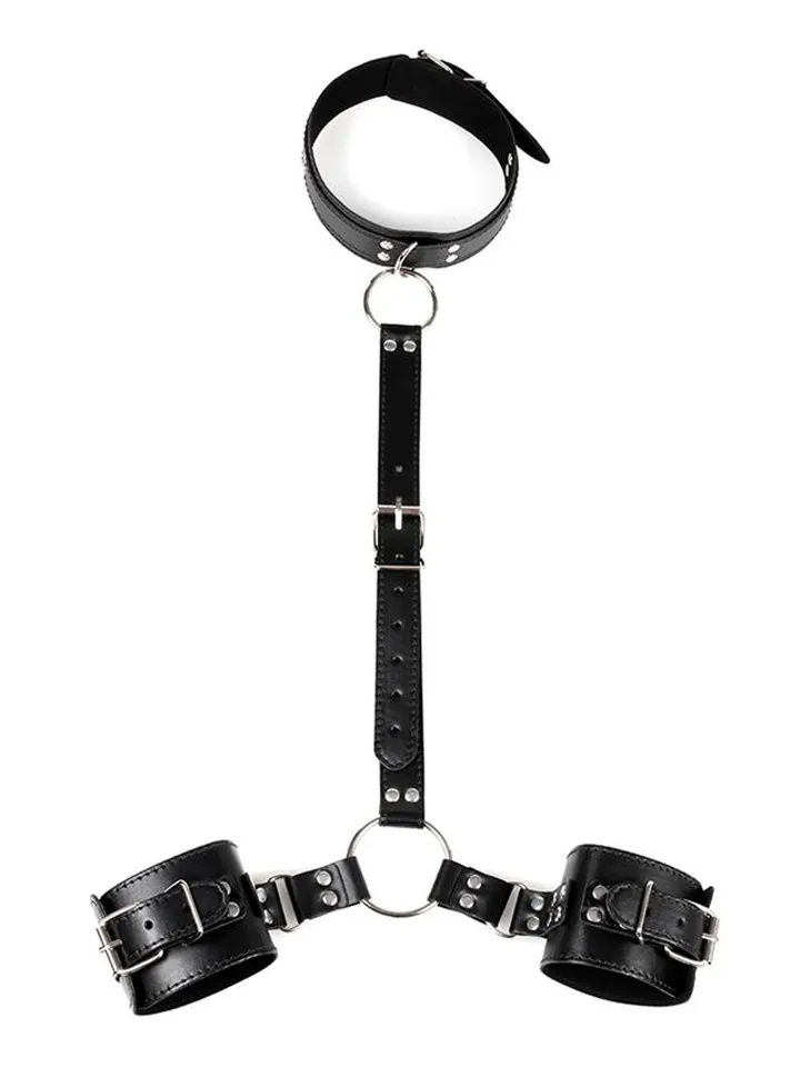 BDSM Collar & Wrist Restraints