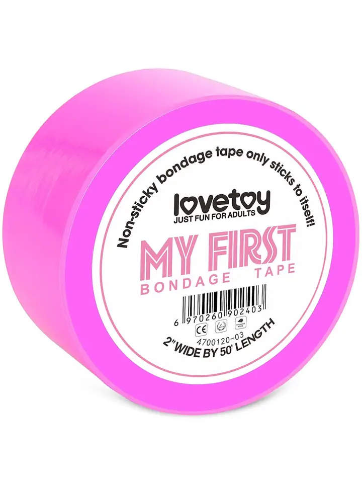 Non-Sticky Bondage Tape Neon Pink 15m