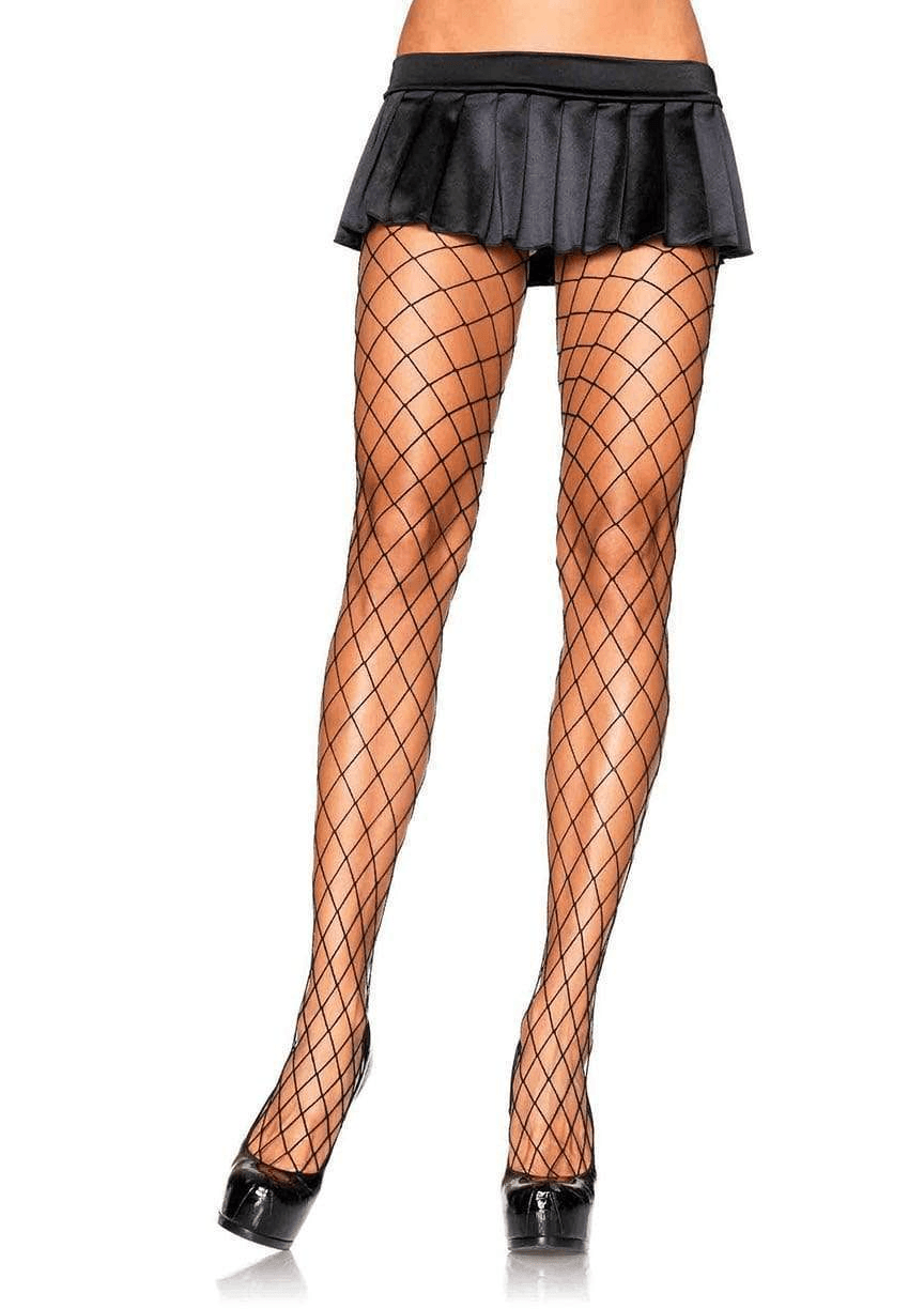 Leg Avenue Diamond Fishnet Pantyhose One Size Fishnet Strumpbyxa