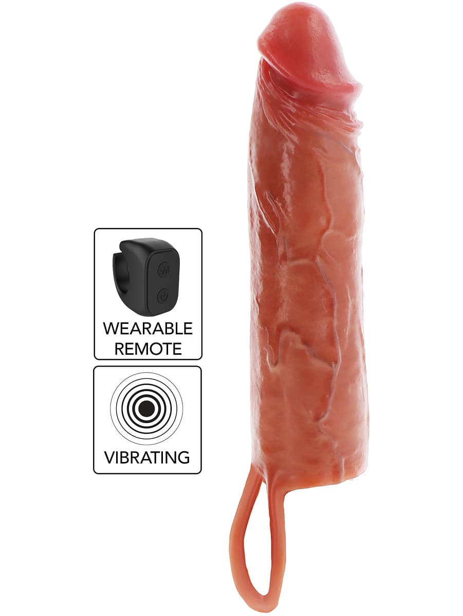 Hydrated Skin Penis Sleeve Vibrating 20 cm