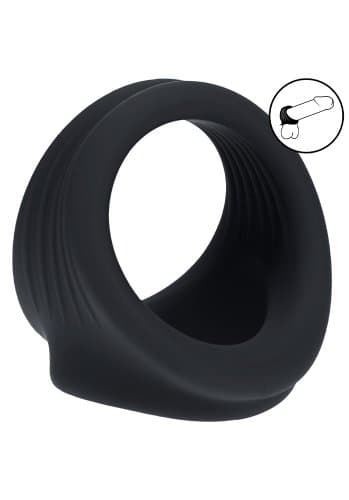 Silicone Cock and Ball Harness - Black