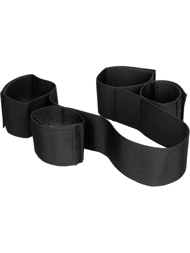 Adjustable Hand and Ankle Restraints Set - Black