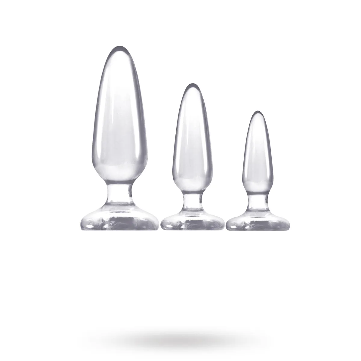 NS Novelties Jelly Rancher Butt Plug Trainer Kit Clear
