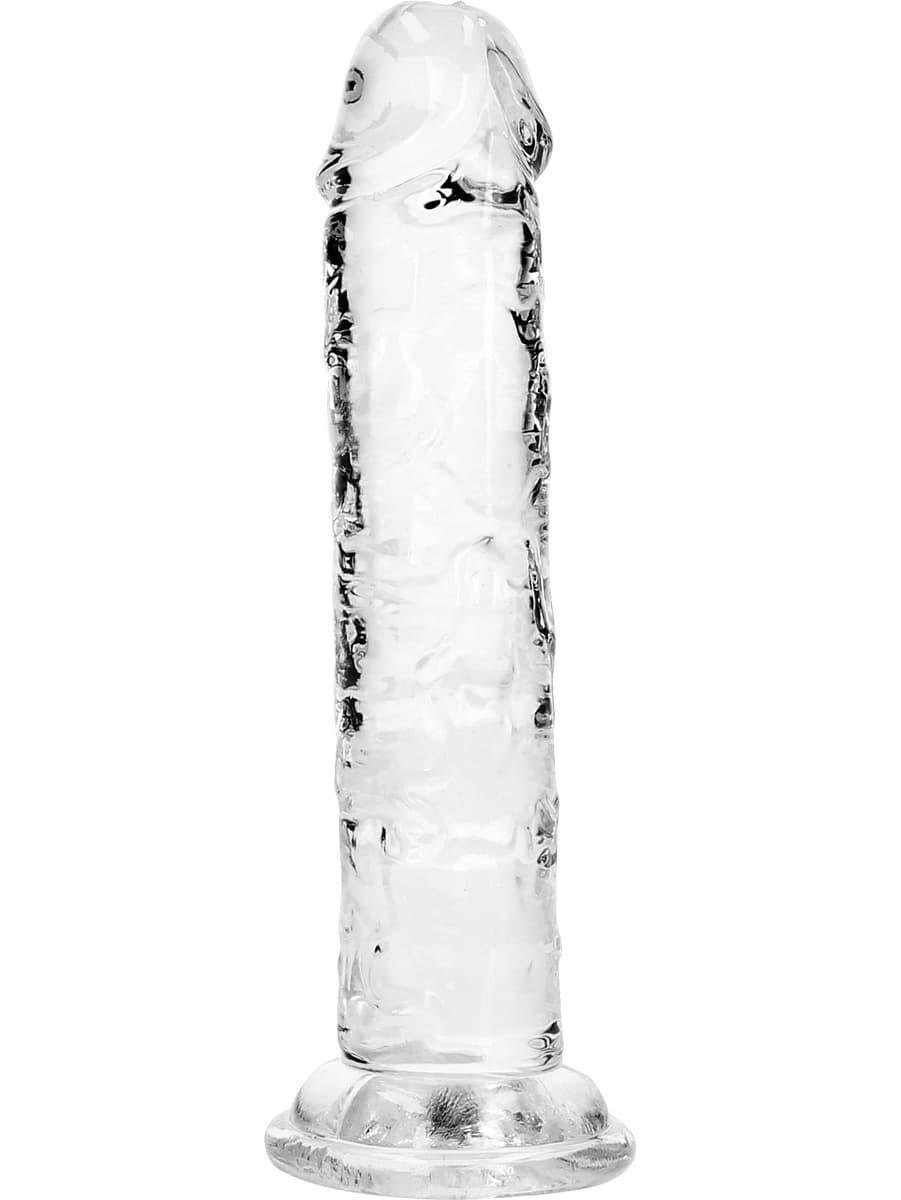 RealRock Dildo with Suction Cup Clear 14,5cm
