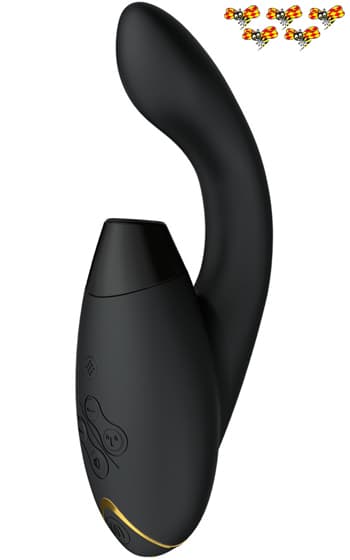 Duo 2 Svart - Vibrator för Klitoris och G-punkten