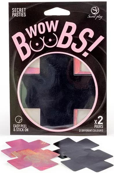 Nipple Covers Cross Shapped Holografic