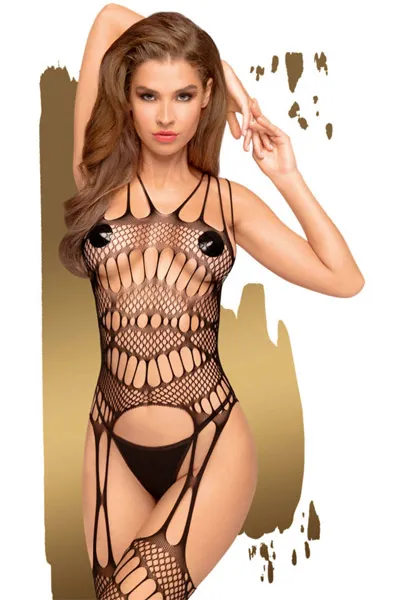 Penthouse Fatal Look Black S-L Bodystocking