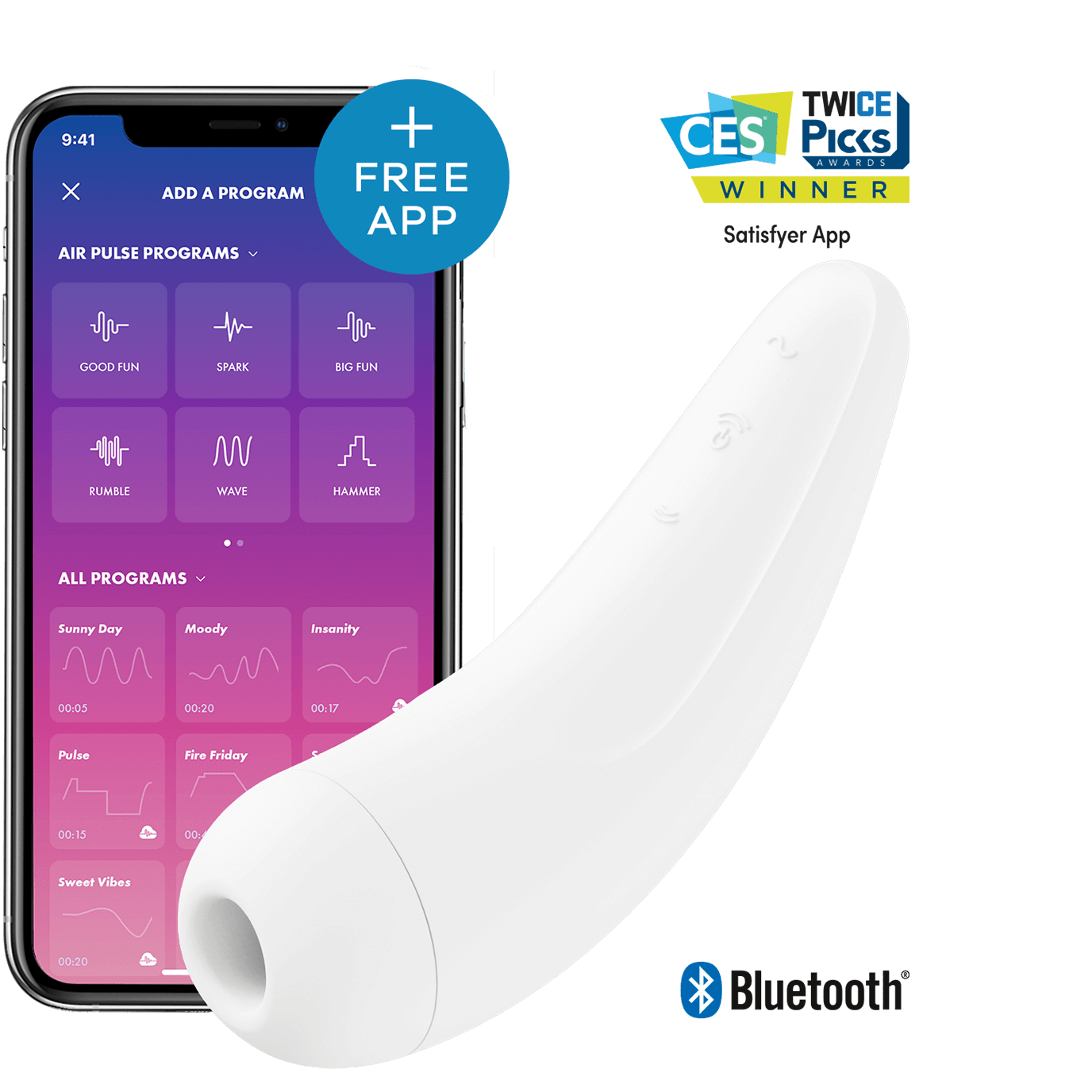 Curvy 2+ Lufttrycksvibrator med App