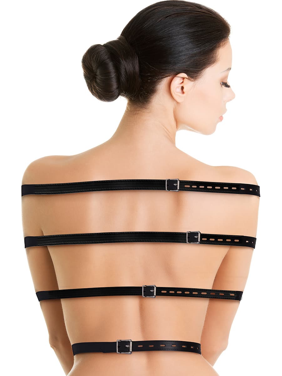 Full Body Bondage Belts - Svart