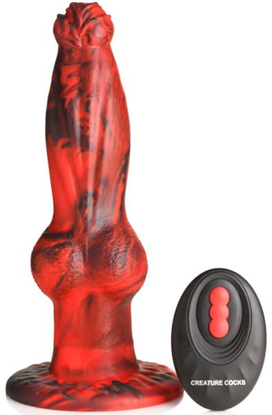 Hel-Wolf Thrusting & Vibrating Dildo 22 cm