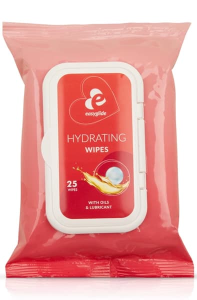 EasyGlide Hydrating Wipes with Lubricant and Oils
