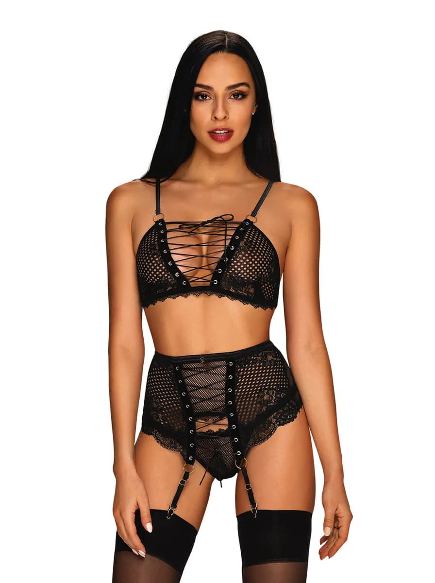 Obsessive Basitta 3-pcs Set S/M Sexiga underkläder