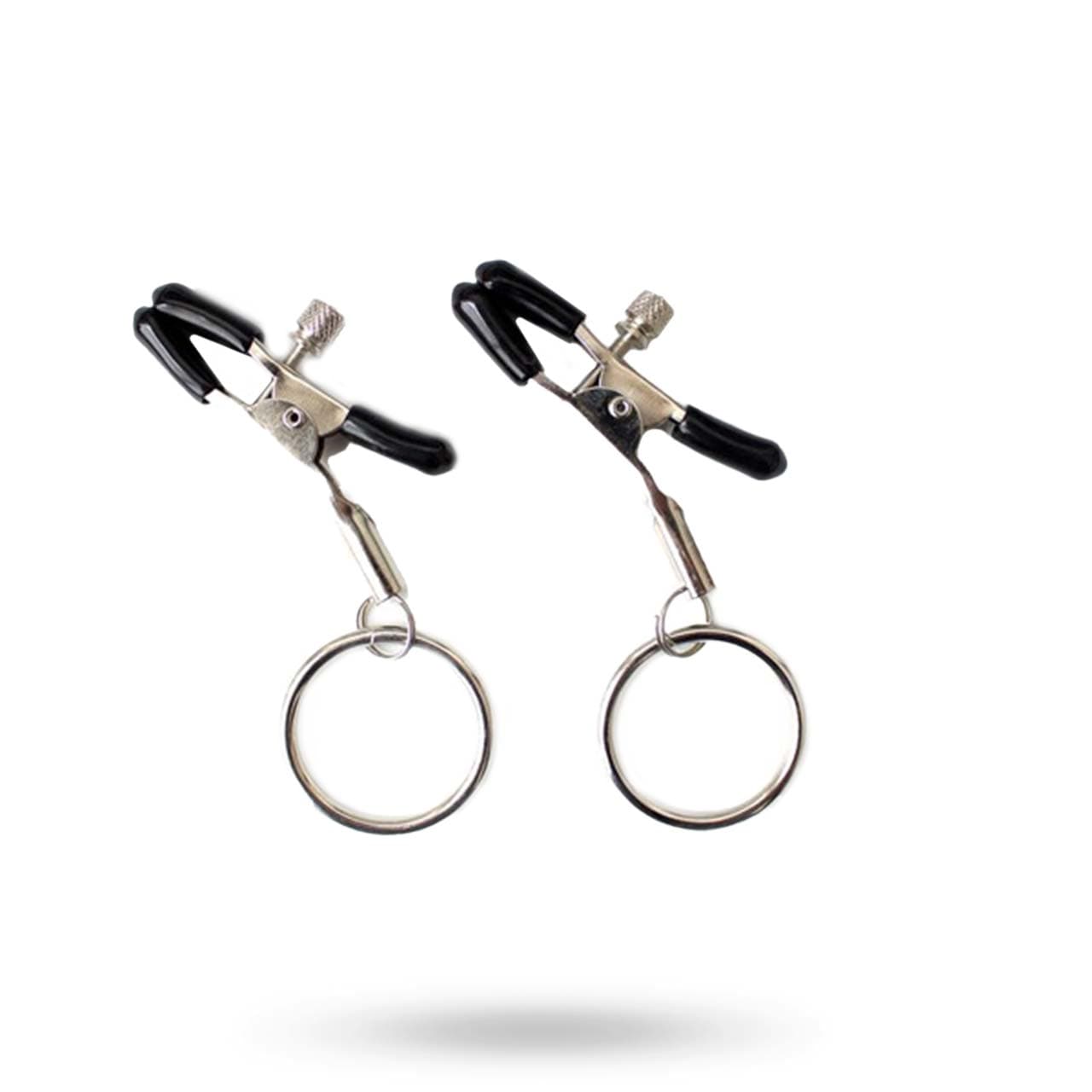 Fetish Addict Nipple Clamp med ring